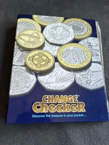 Empty Change Checker album with Coin Pages (Free P+P) - Picture 1 of 3