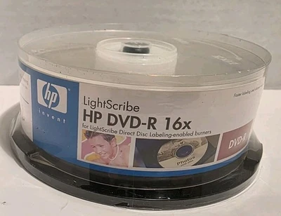 HP Lightscribe 16x 4.7 GB 120 Min DVD-R 15 Discs - Image 1 of 4