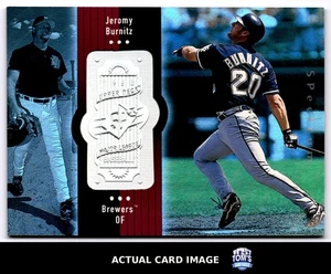 1998 SPx Finite - Spectrum #293 JEROMY BURNITZ Milwaukee Brewers #/2250 NM - Picture 1 of 4