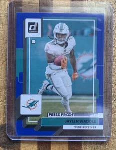 2022 Panini Donruss Press Proof JAYLEN WADDLE Rookie Card RC #123 - Dolphins - Picture 1 of 2
