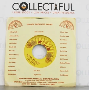 CARL PERKINS - BOPPIN THE BLUES - SUN #9 - TREASURE *EX* 7" SINGLE 🔥 - Picture 1 of 2