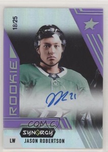 2020-21 Upper Deck Synergy Portrait Purple /25 Jason Robertson Rookie Auto RC