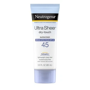 Neutrogena Ultra Sheer Sunscreen Lotion with Broad Spectrum SPF 45, 3 Fl Oz - Picture 1 of 6