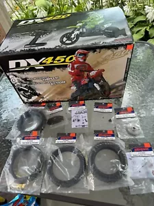 Duratrax DX450 RC Dirtbike Blue RTR Brushless Original Box EXTRA NOS PARTS TIRES - Picture 1 of 17