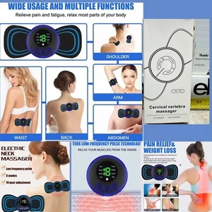 Pulso Tens Unidad EMS Masajeador Espalda Cuerpo Completo Estimulador Muscular Dispositivo de Alivio del Dolor - Imagen 1 de 12