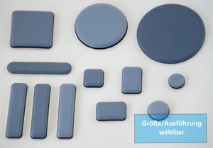 Scala in teflon autoadesiva - varie misure - quadrata e rotonda / scorrevole per mobili - Foto 1 di 12