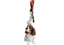English Springer Spaniel Gift, Key Ring Handmade by Blue Witch