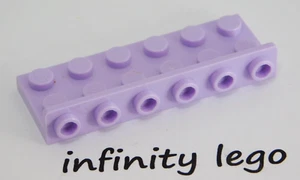 2 LEGO Lavender Bracket 2 x 6 with 1 x 6 Up Friends (64570) 2 Pieces - Imagen 1 de 1