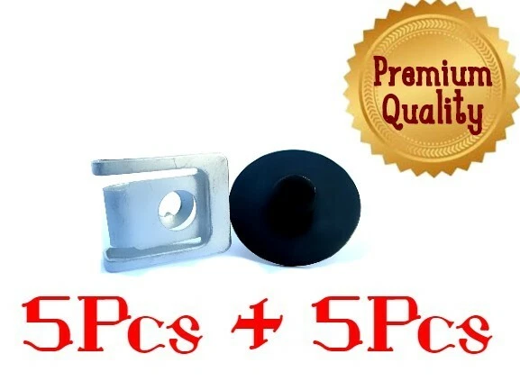 DAIHATSU CAR EXTERIOR BODY TRIM PANEL SIDESKIRT FASTENER 4MM BOLT/U-NUT CLIPS x5 - image 1 of 4