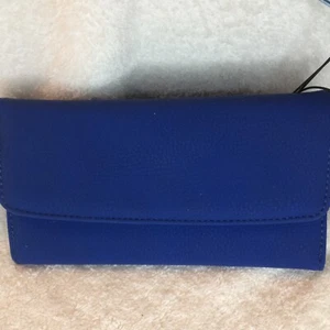 Mundi Royal Blue Women’s Wallet checkbook NEW in box - Picture 1 of 3
