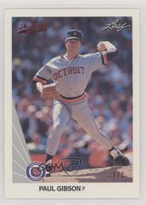 2012 Leaf Memories 1990 Leaf Buy Back Red Foil 1/1 Paul Gibson #298 s5q