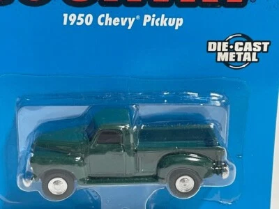 ERTL Farm Country 1950 Chevy Pickup, Green, Unpunched Card, NIB, 1/64 - Image 1 of 2