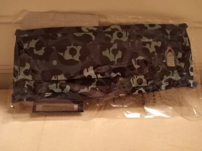 COACH Blue Black Aqua Unisex Camo Face Mask Sharky Shark Adult Safety Designer - Image 1 of 4