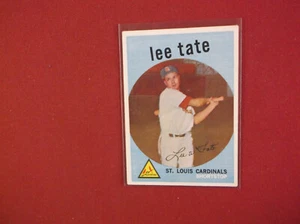 1959 Topps Baseball Hi # 544 Lee Tate en muy buen estado-ex pequeño pliegue - Imagen 1 de 2
