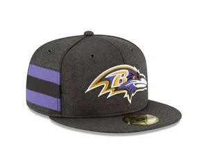 Baltimore Ravens New Era NFL Sideline Home 59FIFTY Fitted Hat - Black - Picture 1 of 7