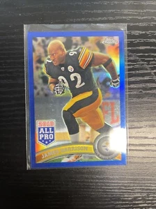 2011 TOPPS CHROME ( BLUE Refractor ) JAMES HARRISON 18/199 - Picture 1 of 2