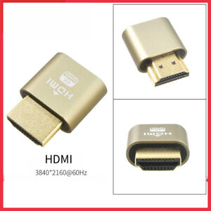 Virtual Display Adapter HDMI-compatible DP Display Port Dummy Plug Connector