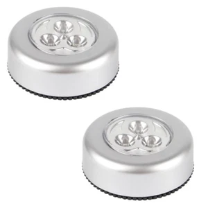 2 LED Push Lights Batterie Stick Touch superhell Schrank Schuppen Wohnmobil DIY - Bild 1 von 12