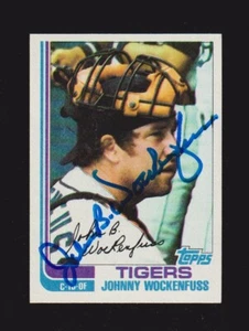 1982 Topps #629 Johnny Wockenfuss Detroit Tigers signed Autogramm Auto COA - Bild 1 von 1