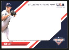 2020 USA Baseball Stars and Stripes Jumbo Materials #4 Asa Lacy Jersey