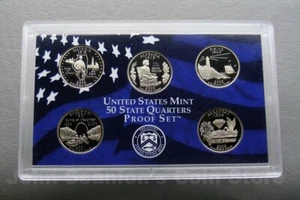 2003 US State Quarters verkleidetes Proof 5-Münzen-Set (keine Box) - Bild 1 von 2