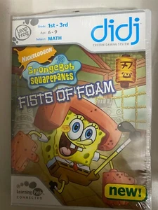 NEW* didj LEAP FROG SpongeBob "Fists Of Foam" MATH 6-9 yrs 1st-3rd - Picture 1 of 1