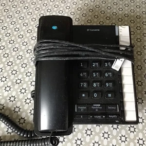 BT Converse 2200 Corded Landline Telephone black Push Button Memory - Photo 1/2