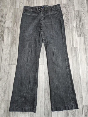 Pantalones de mezclilla Bandolino Blu para mujer 8 negros elásticos cómodos cintura pierna ancha Foto 1 de 4