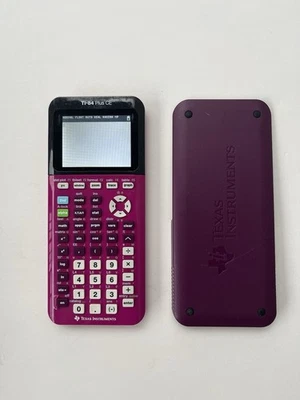 Texas Instruments TI-84 Plus CE Pink Purple Graphing Calculator + Cover Tested - Image 1 of 4