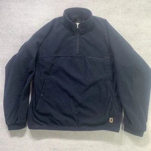 Vintage FootJoy Golf Pullover Men's Medium Navy 1/4 Zip Sweater Jacket USA Made - Picture 1 of 10