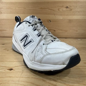 New Balance 608 v5 Training Shoes Mens 9.5 4E X-WIDE White Navy Leather MX608WN5 - Picture 1 of 10