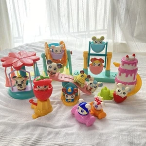 Hamtaro McDonald Wind Up Toys Playset Lot Moving Figures Japan Exclusive Rare - Picture 1 of 5