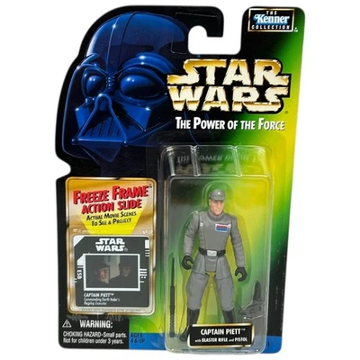Star Wars Power of the Force Captain Piett 3.75" Action Figure Freeze Frame 1997 - Imagem 1 de 4