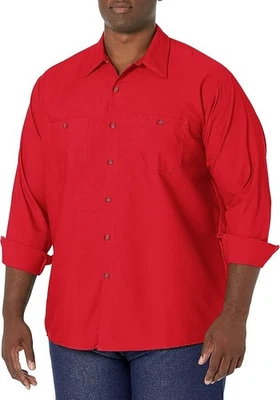 Red Kap Men's Industrial Long Sleeve Work Shirt - Image 1 of 4