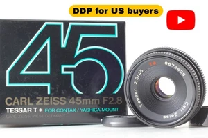 [Top MINT in Box] Contax Carl Zeiss Tessar T* 45mm f/2.8 MMJ CY Mount From JAPAN - Picture 1 of 10