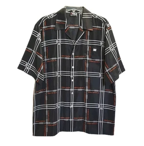 Vintage South Pole Shirt Button Up Polo Men's Large All Over Print 90's Y2K - Picture 1 of 4