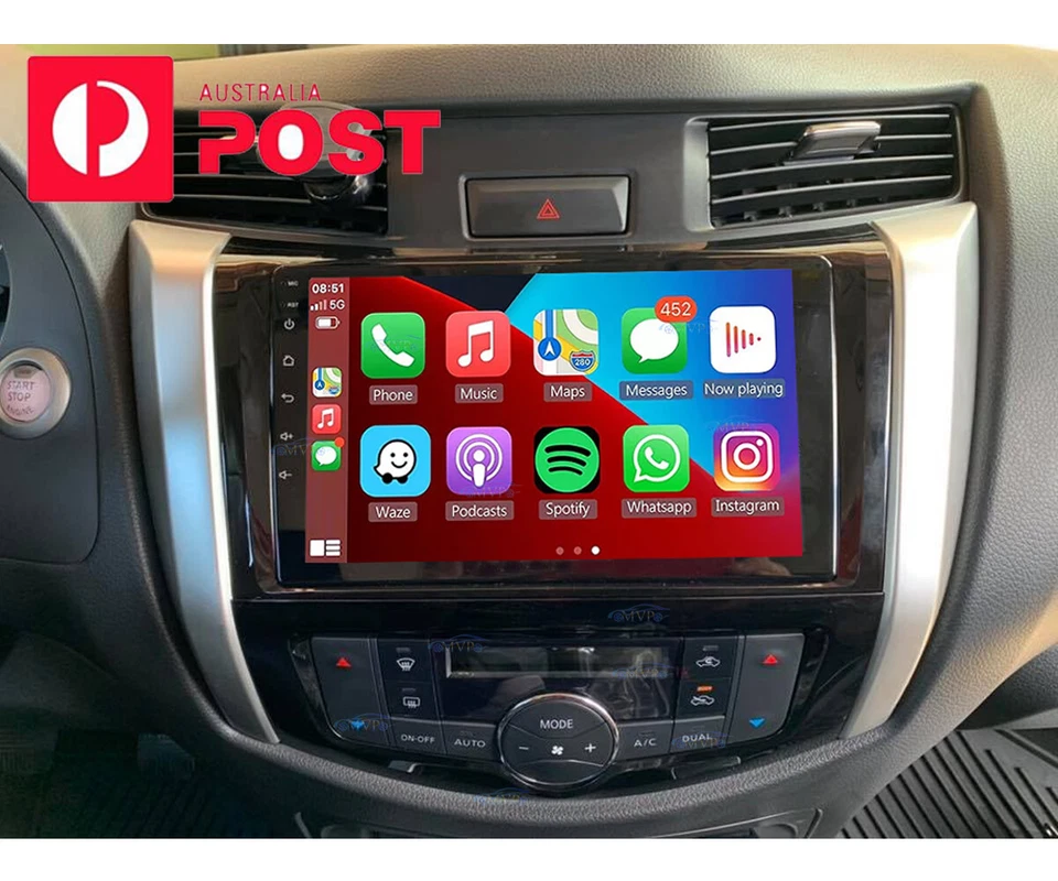 Apple Carplay Android auto Head Unit For Nissan Navara 15-22 NP300 D23 GPS WIFI - image 1 of 4