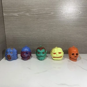 Vintage 1980's Assorted Monster Face Original Candy Containers Ma-Ba Zombies - Picture 1 of 20