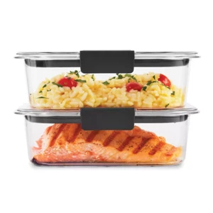 Clear Plastic, Microwave & Freezer Safe, Dishwasher Top-Rack Safe-2pk - Picture 1 of 3