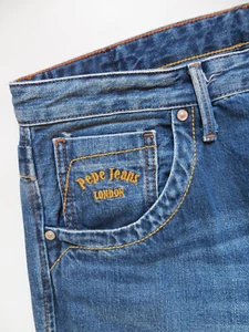 Pantalón vaquero Pepe London TOOTING W 33/L 34 ¡NUEVO! Denim Rockabilly Vintage, ¡CULTO! - Imagen 1 de 3