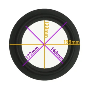 1 Stck. für Tannoy 8" Zoll Lautsprecher Surround Gummirand Home Audio Reparaturteil Zum Selbermachen - Bild 1 von 1