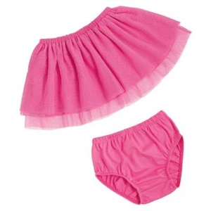 Conjunto de falda y florero de malla rosa divertido verano Mud Pie 12-18M 24M-2T/3T 4T/5T - Imagen 1 de 1