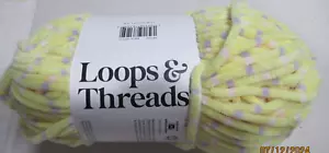 Loops & Threads Sweet Snuggles Lite Yarn. LEMON DROP DOT - Picture 1 of 1