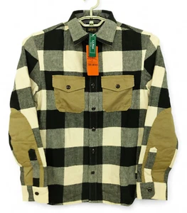 NWT LL Bean x Todd Snyder Black & White Buffalo Plaid Flannel Shirt Small - Picture 1 of 9