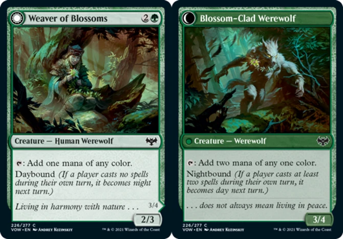 4x Weaver of Blossoms // Blossom-Clad Werewolf ~ Near Mint Innistrad: Crimson Vo - Image 1 of 1
