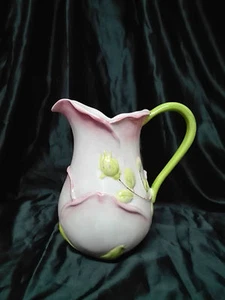 Jarra de porcelana de 2Litros España pintada a mano. Decoracion Floral. - Imagen 1 de 1