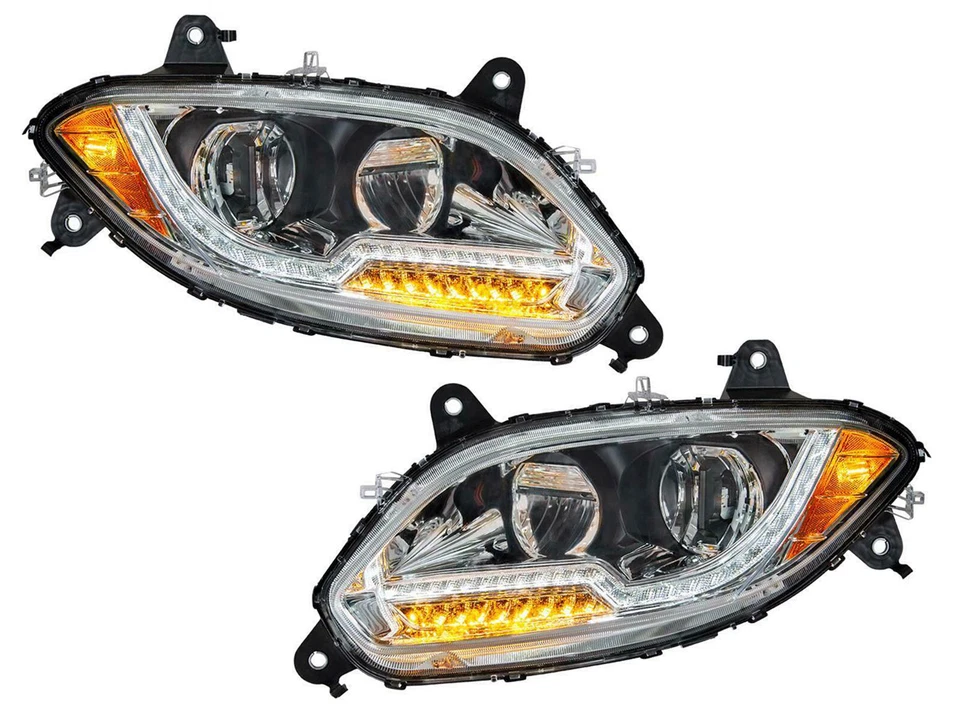 Faro Proyector LED Cromo para 2017-2021 Serie LT Par Pasajero Conductor Foto 1 de 4