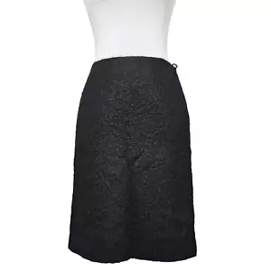 Gonna dritta Moschino Italy US12 IT46 nera lana mohair carriera sotto il ginocchio - Foto 1 di 8