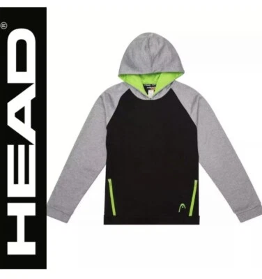 NWT~Boy's HEAD Active Hoodie~Hooded Sweatshirt~Kangaroo Pocket~Black~S-7/8 - Image 1 of 3
