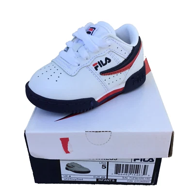 Fila Original Fitness Toddlers Size 5 Shoes White-Navy-Red 7VF80105-150 Boxed - Image 1 of 4